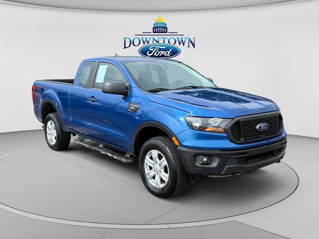 Lightning Blue Metallic 2019 Ford Ranger Pickup Truck Four-Wheel Drive Automatic
