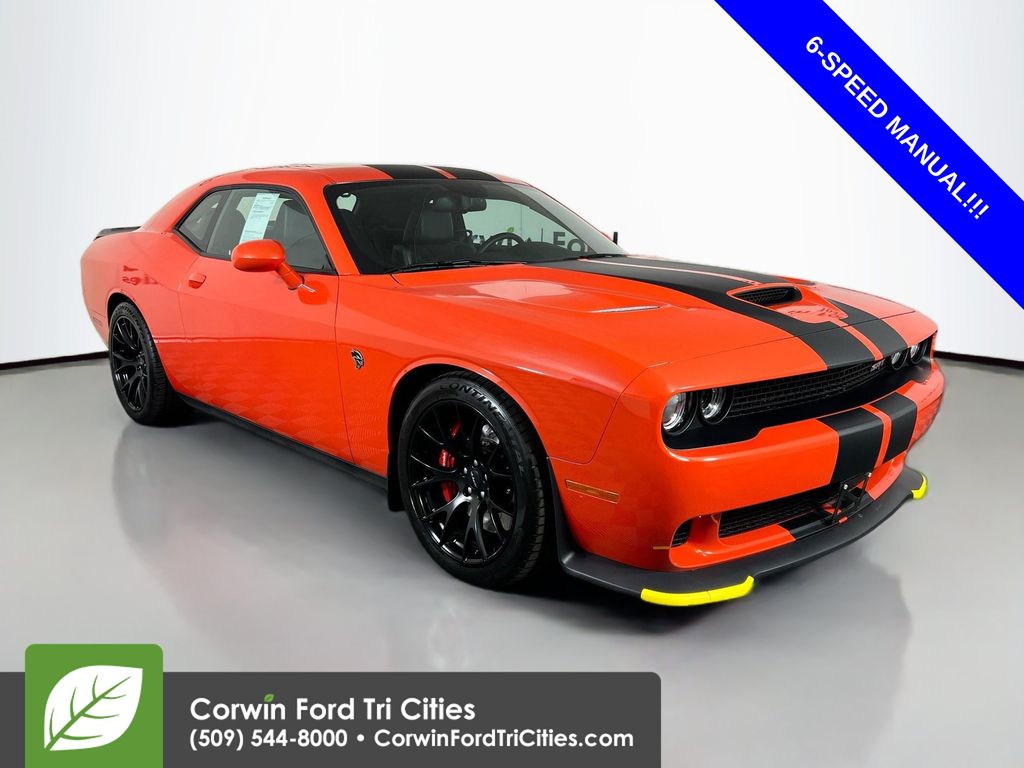 Go Mango! 2016 Dodge Challenger Coupe Rear-Wheel Drive 6-Speed Manual