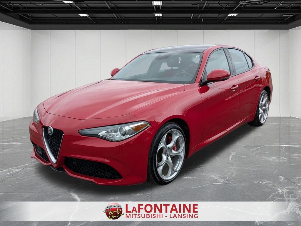 Alfa Rosso 2021 Alfa Romeo Giulia Ti Sport AWD Sedan All-Wheel Drive 8-Speed Automatic