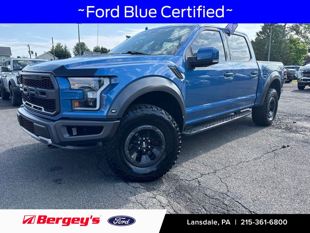 Ford Performance Blue Metallic 2019 Ford F-150 Pickup Truck Four-Wheel Drive 10-Speed Automatic