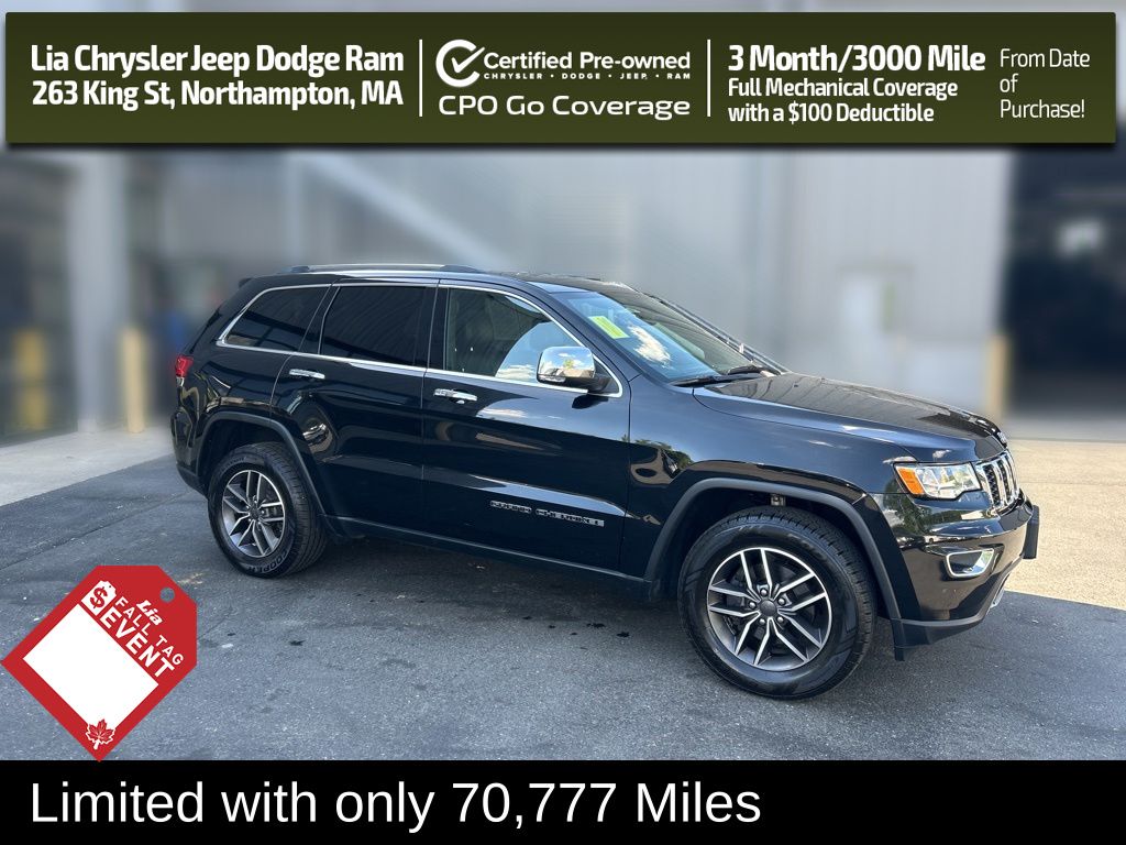 Diamond Black Crystal Pearlcoat 2020 Jeep Grand Cherokee SUV / Crossover Four-Wheel Drive 8-Speed Automatic