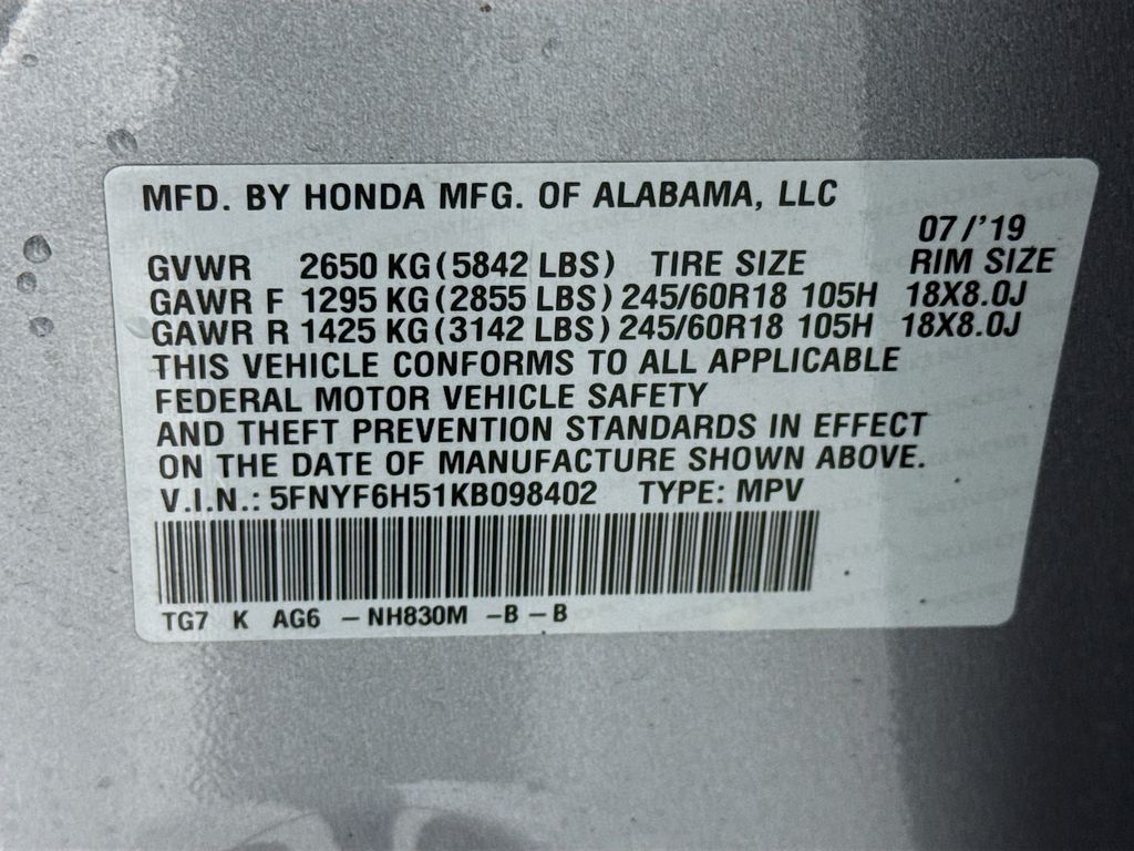 Used Car 2019 Honda Pilot  Ex-l For Sale Under $20,000 In Austin, Texas