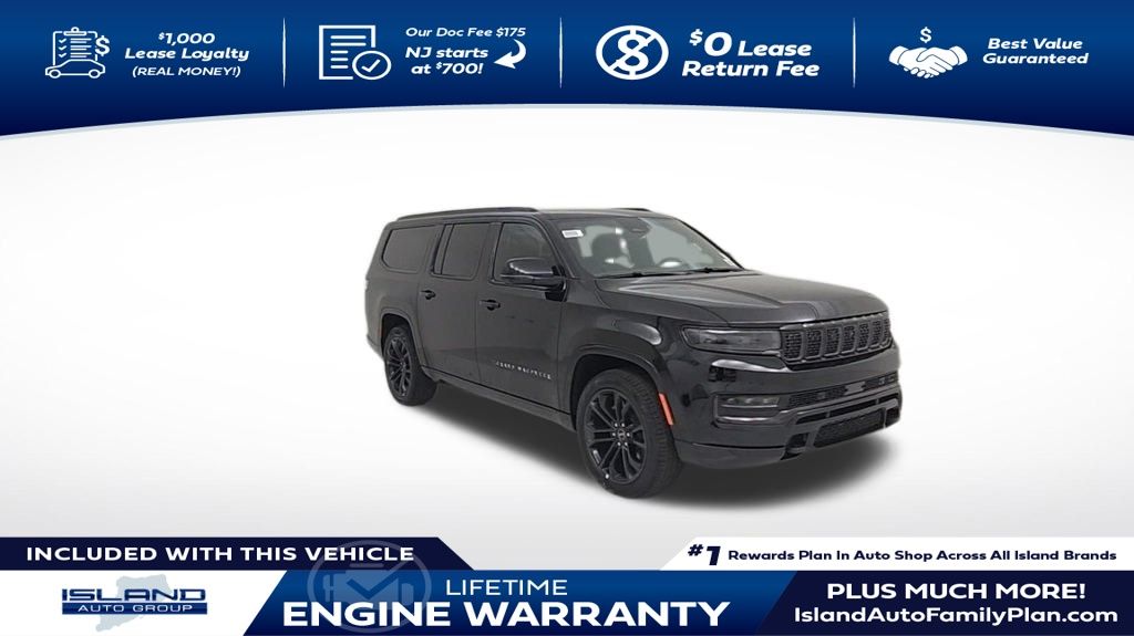 Diamond Black Crystal Pearlcoat 2024 Jeep Grand Wagoneer SUV / Crossover Four-Wheel Drive 8-Speed Automatic