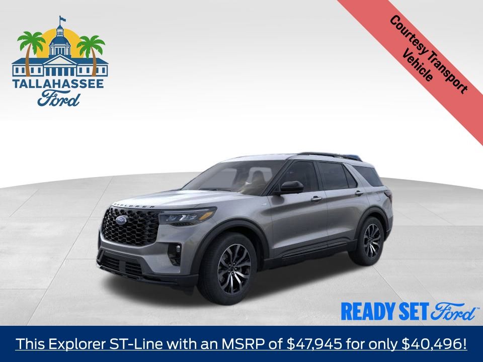 Carbonized Gray Metallic 2026 Ford Explorer ST-Line RWD SUV / Crossover Rear-Wheel Drive Automatic