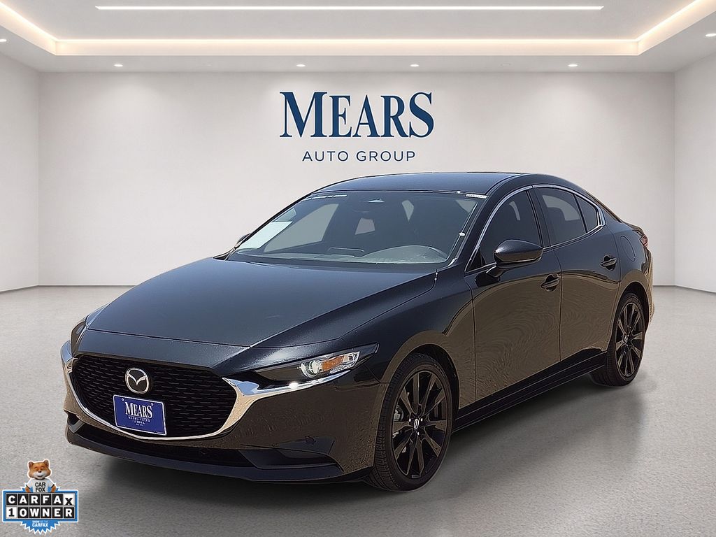 Jet Black Mica 2024 Mazda MAZDA3 2.5 S Select Sport FWD Sedan Front-Wheel Drive 6-Speed Automatic