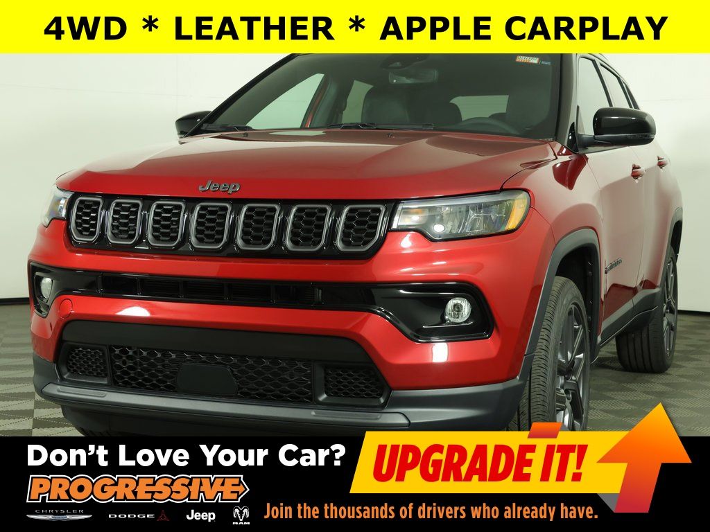 Red Hot Pearlcoat 2026 Jeep Compass Limited 4WD SUV / Crossover Four-Wheel Drive 8-Speed Automatic