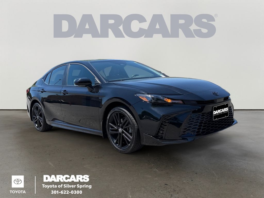 Midnight Black Metallic 2026 Toyota Camry Sedan All-Wheel Drive Continuously Variable Transmission
