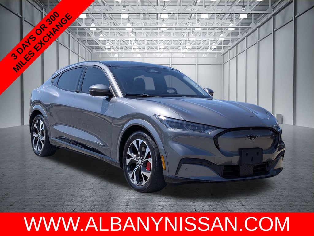 Gray Metallic 2021 Ford Mustang Mach-E SUV / Crossover All-Wheel Drive Automatic