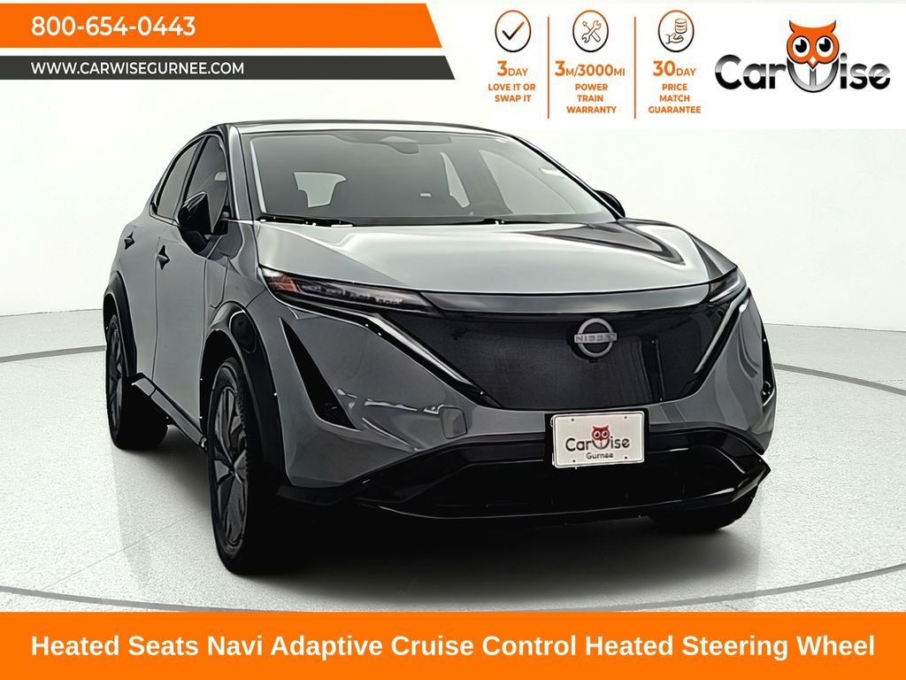 Boulder Gray Pearl/Black Diamond Pearl 2024 Nissan Ariya SUV / Crossover All-Wheel Drive Continuously Variable Transmission