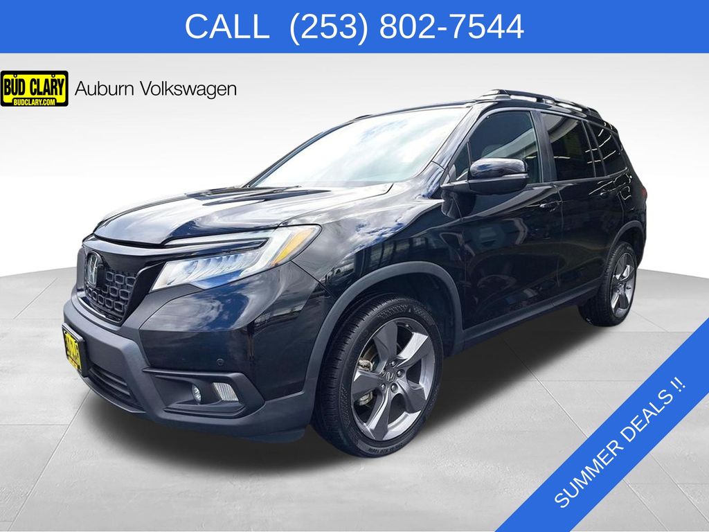 Black 2019 Honda Passport Touring AWD SUV / Crossover All-Wheel Drive 9-Speed Automatic