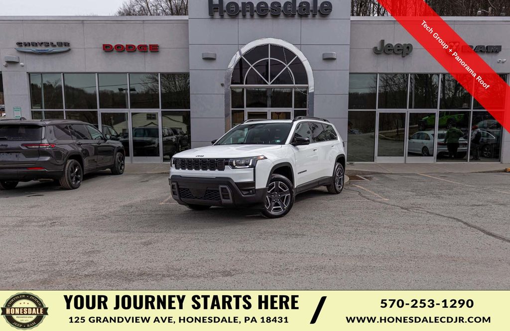 Bright White Clearcoat 2026 Jeep Cherokee SUV / Crossover Four-Wheel Drive Continuously Variable Transmission