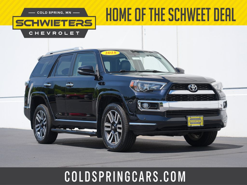 Midnight Black Metallic 2018 Toyota 4Runner SUV / Crossover All-Wheel Drive 5-Speed Automatic Overdrive