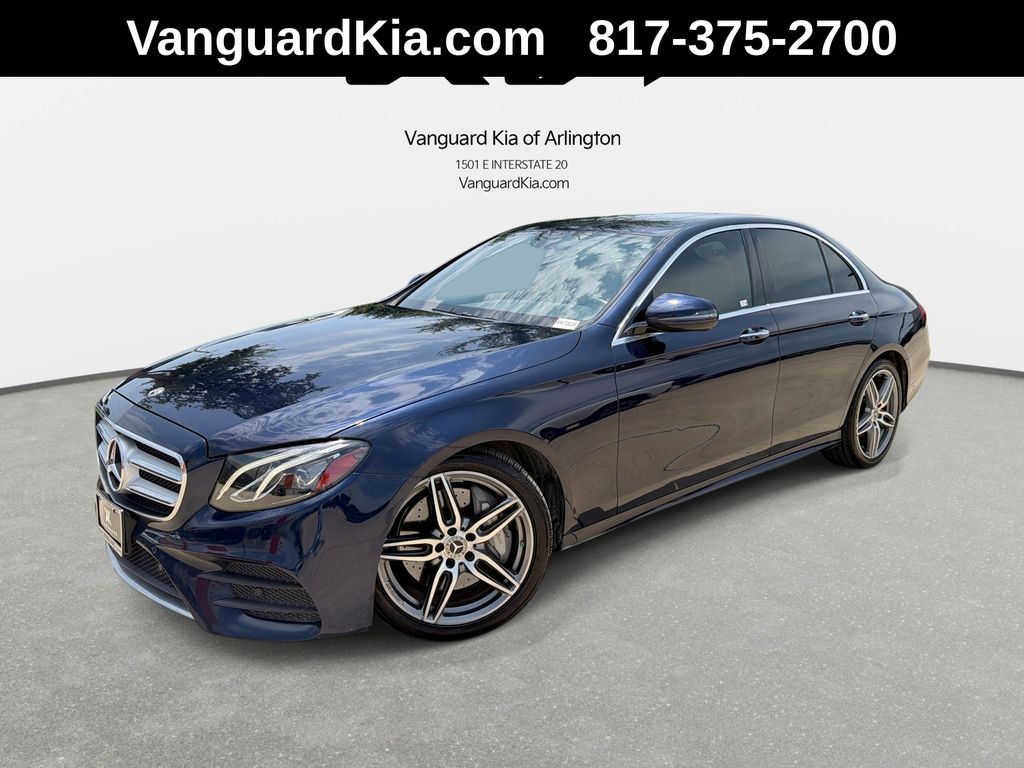 Blue 2019 Mercedes-Benz E-Class Sedan Rear-Wheel Drive 9-Speed Automatic