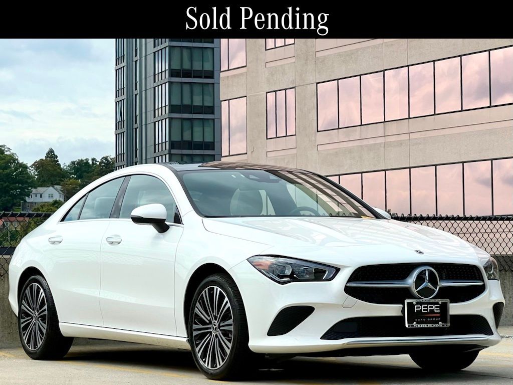 Polar White 2023 Mercedes-Benz CLA Coupe All-Wheel Drive 7-Speed Automatic