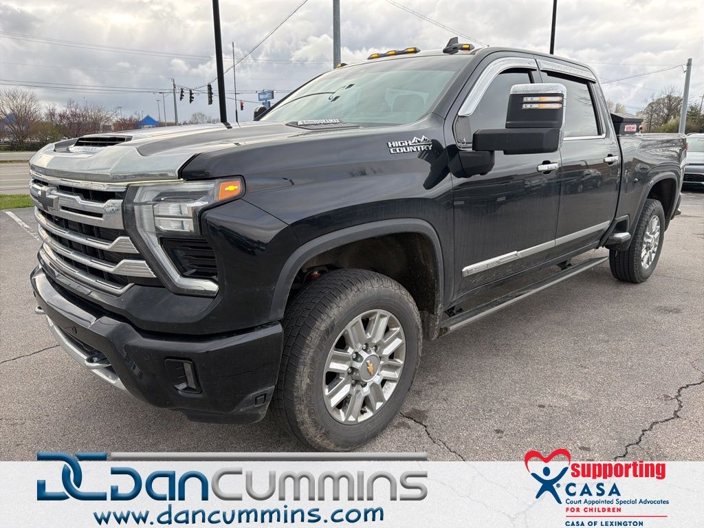 Black 2024 Chevrolet Silverado 3500HD High Country Crew Cab 4WD Pickup Truck Four-Wheel Drive Automatic