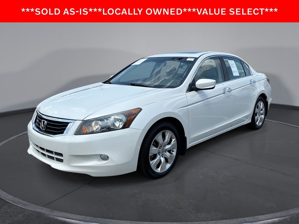 White Diamond Pearl 2009 Honda Accord Sedan Front-Wheel Drive 5-Speed Automatic Overdrive