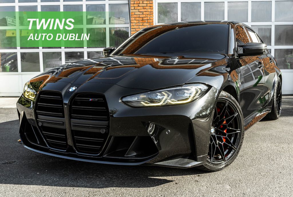 Black 2021 BMW M3 Sedan Rear-Wheel Drive 6-Speed Manual