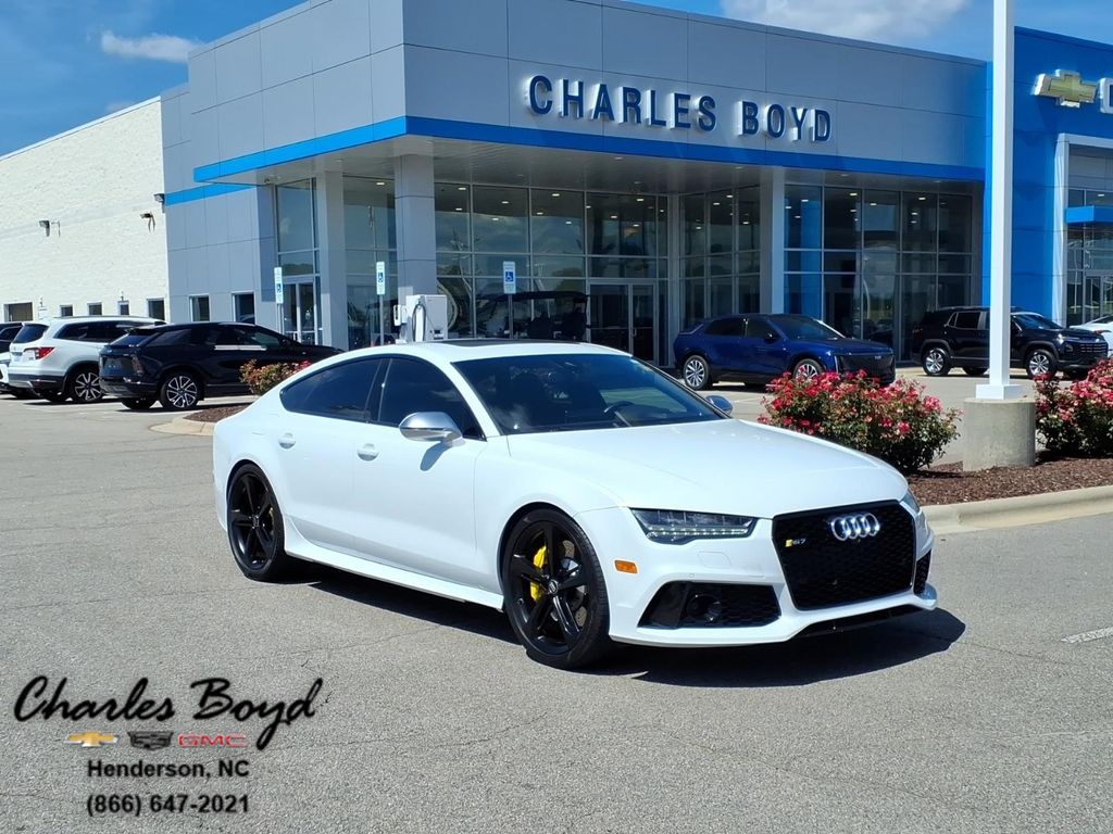 White 2016 Audi RS 7 Sedan All-Wheel Drive 8-Speed Automatic