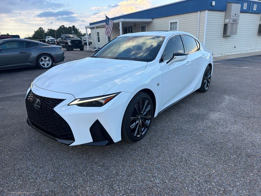 Ultra White 2023 Lexus IS Sedan 6-Speed Automatic
