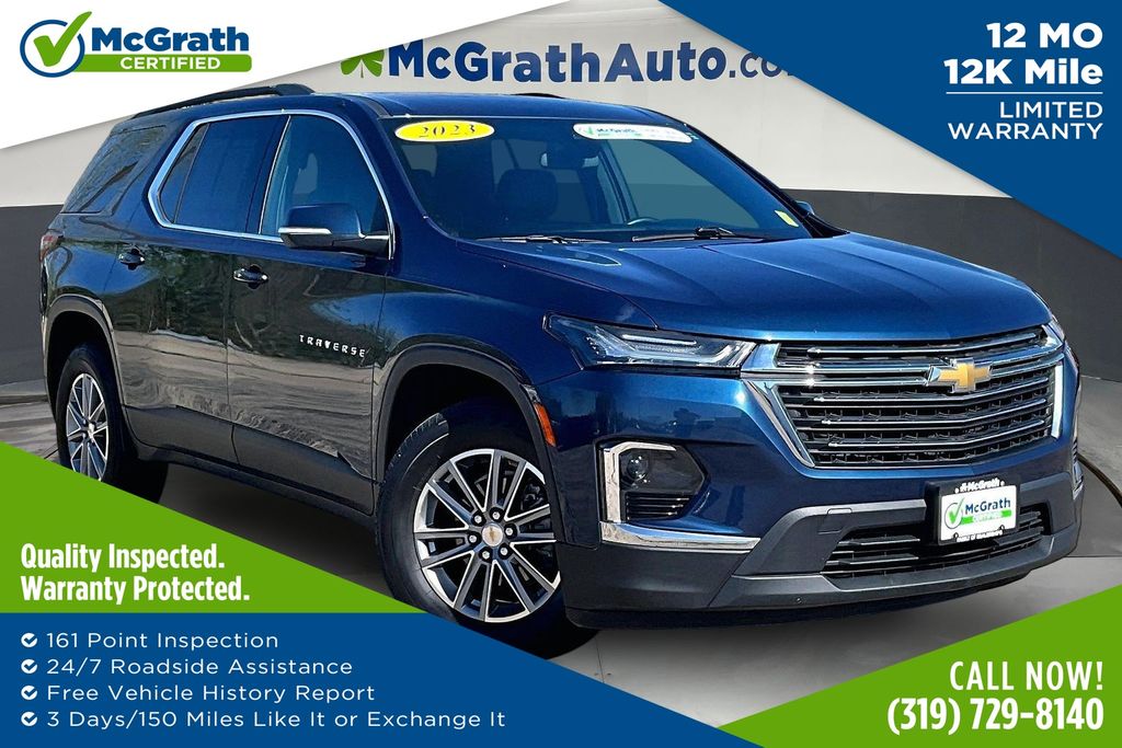 Northsky Blue Metallic 2023 Chevrolet Traverse LT Leather AWD SUV / Crossover Four-Wheel Drive 9-Speed Automatic