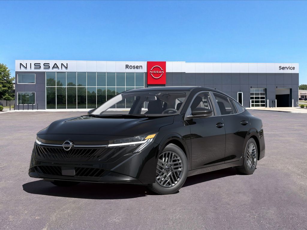 Super Black 2026 Nissan Sentra Sedan Front-Wheel Drive Continuously Variable Transmission