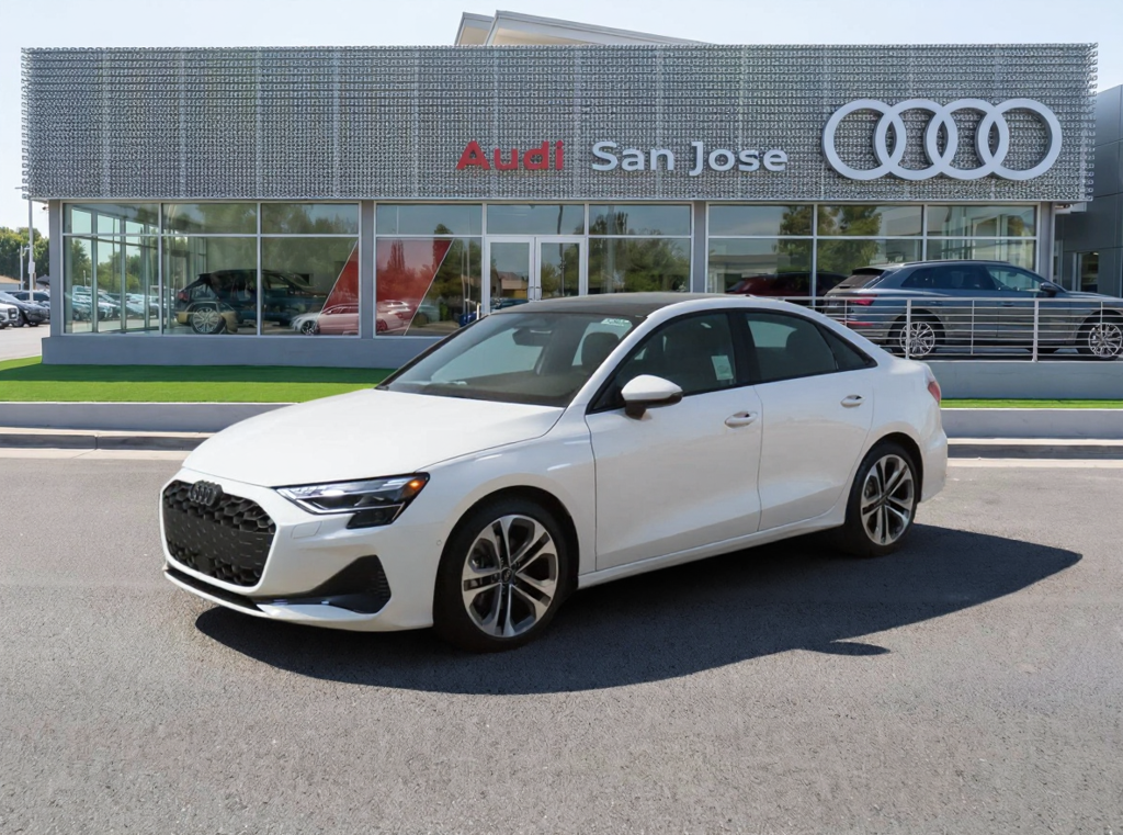 Arkona White 2026 Audi A3 Sedan All-Wheel Drive 7-Speed Automatic