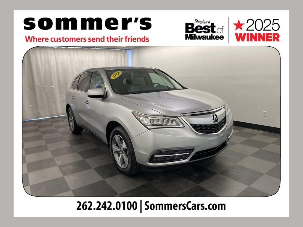 Silver 2014 Acura MDX SH-AWD SUV / Crossover All-Wheel Drive 6-Speed Automatic