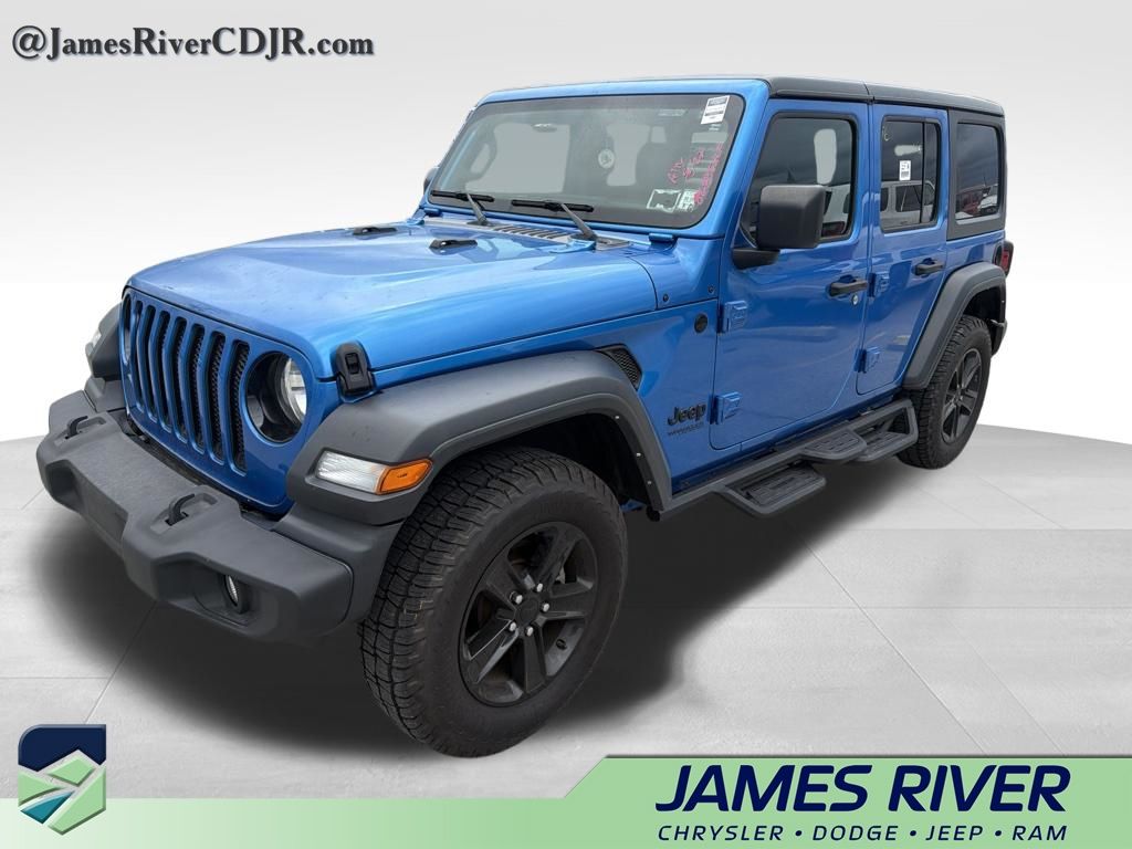 Hydro Blue Pearl Coat 2022 Jeep Wrangler Unlimited Sport Altitude 4WD SUV / Crossover Four-Wheel Drive 8-Speed Automatic