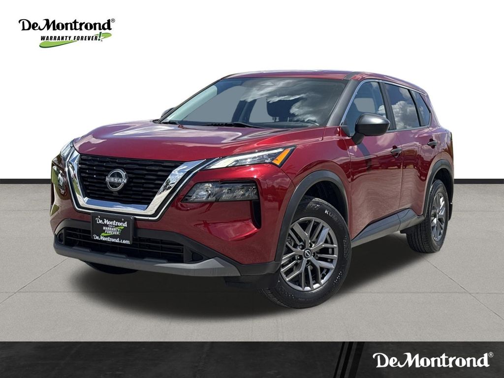 2023 Nissan Rogue S Red at Texan Dodge Chrysler Jeep Ram