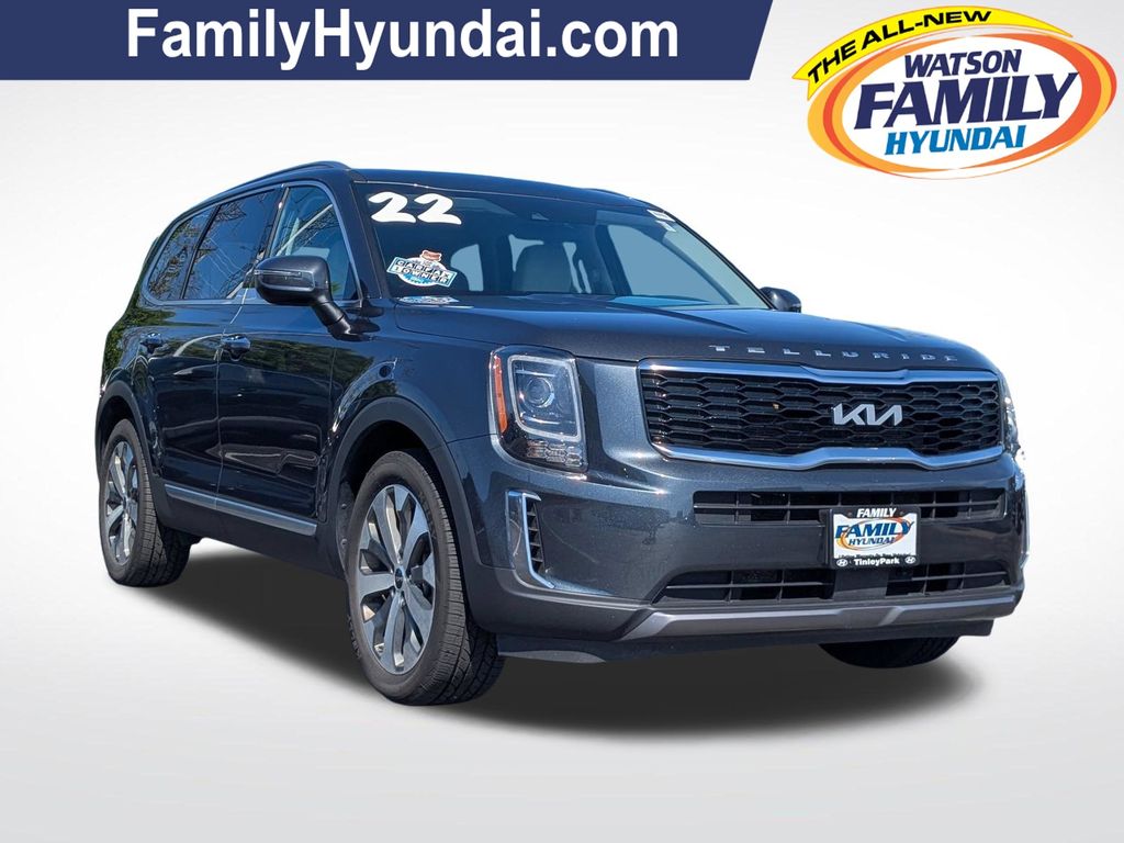Gray 2022 Kia Telluride SUV / Crossover All-Wheel Drive 8-Speed Automatic