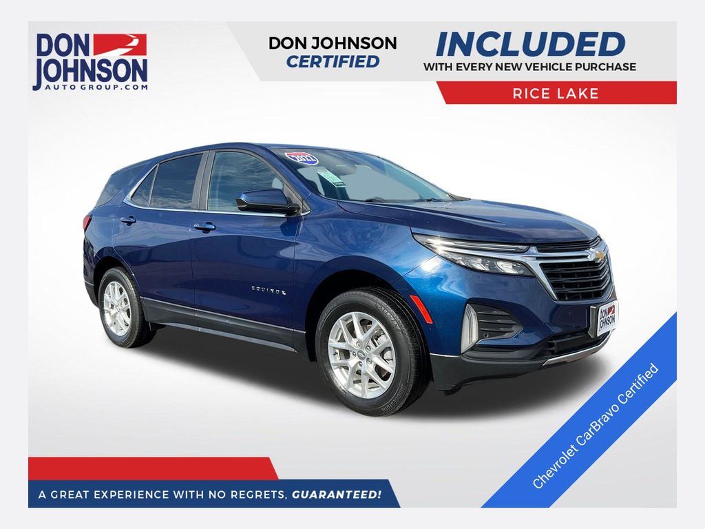 Blue Glow Metallic 2022 Chevrolet Equinox SUV / Crossover Four-Wheel Drive 6-Speed Automatic Overdrive