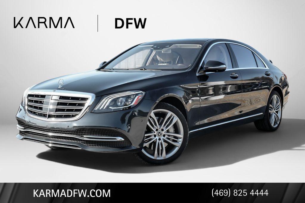 Anthracite Blue Metallic 2019 Mercedes-Benz S-Class Sedan Rear-Wheel Drive 9-Speed Automatic