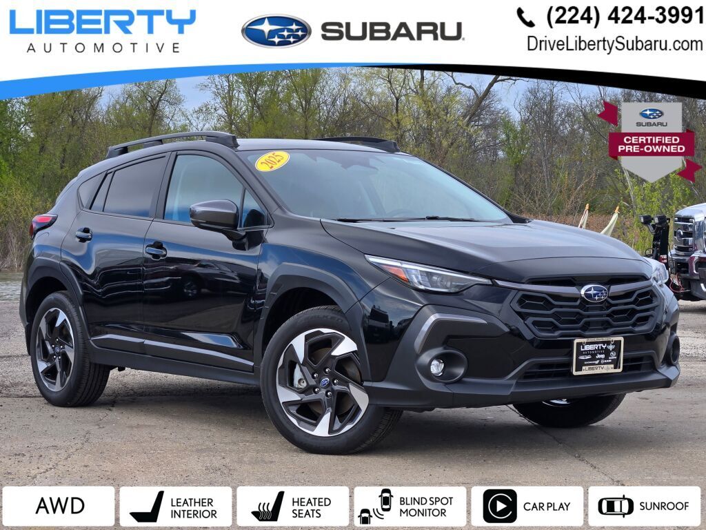 Crystal Black Silica 2025 Subaru Crosstrek Limited AWD SUV / Crossover All-Wheel Drive Continuously Variable Transmission