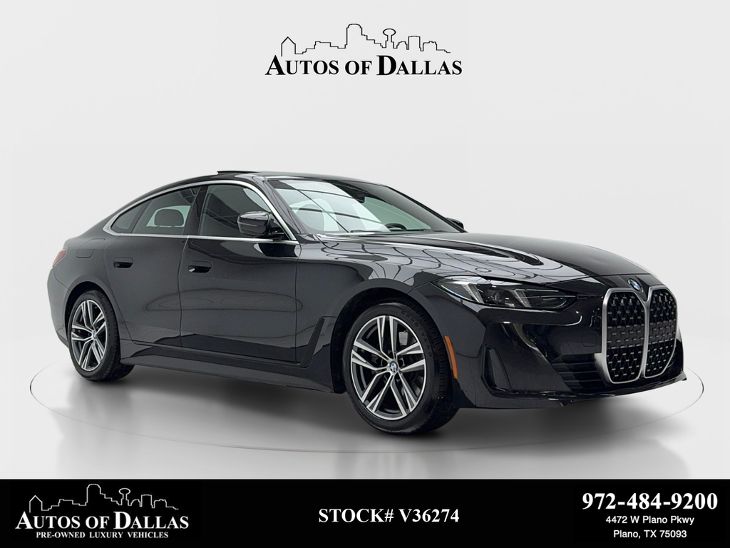 Black Sapphire Metallic 2025 BMW 4 Series Sedan All-Wheel Drive 8-Speed Automatic