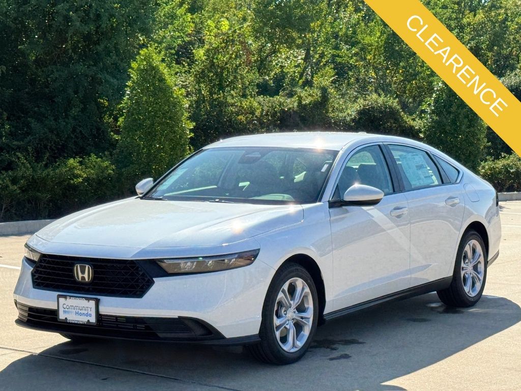 2025 Honda Accord LX White at Community Honda