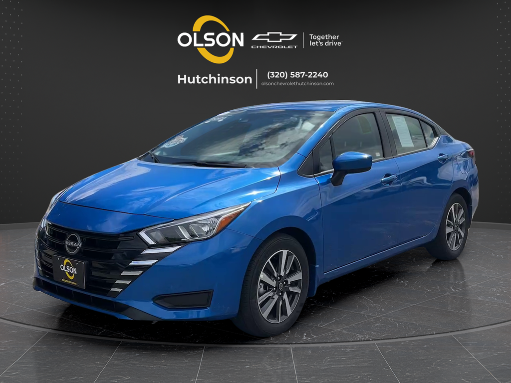 Electric Blue Metallic 2024 Nissan Versa Sedan Front-Wheel Drive Continuously Variable Transmission