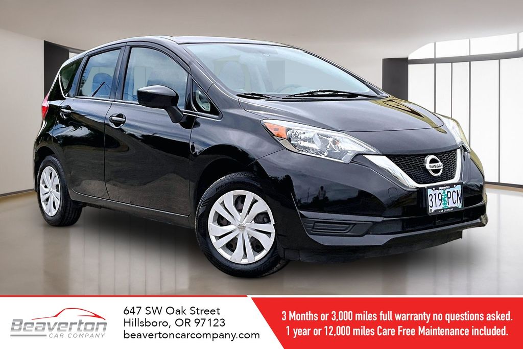 Super Black 2019 Nissan Versa Note Hatchback Front-Wheel Drive Continuously Variable Transmission