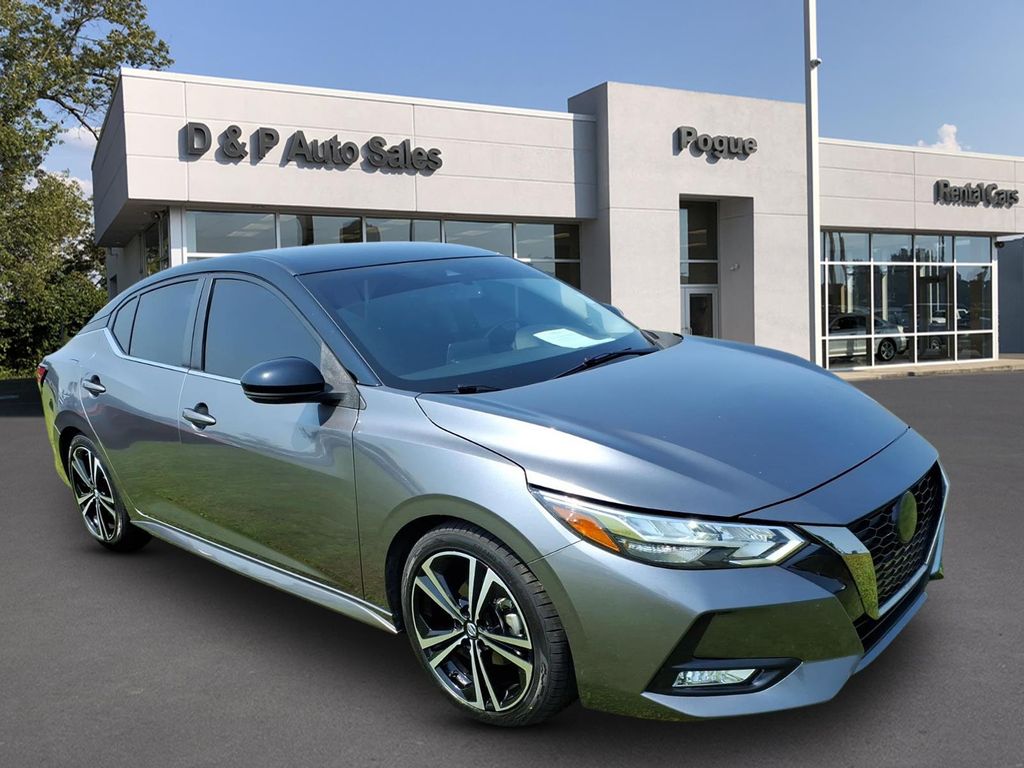 Gun Metallic/Super Black 2022 Nissan Sentra Sedan Front-Wheel Drive Continuously Variable Transmission