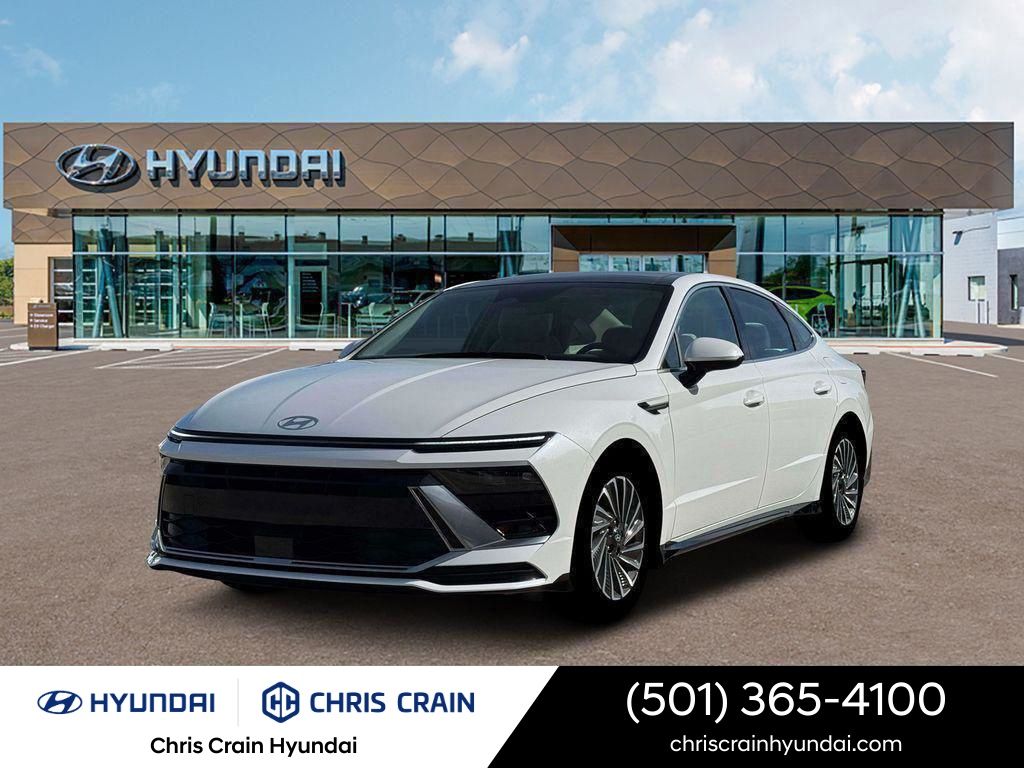 White 2026 Hyundai Sonata Hybrid SEL FWD Sedan Front-Wheel Drive 6-Speed Automatic