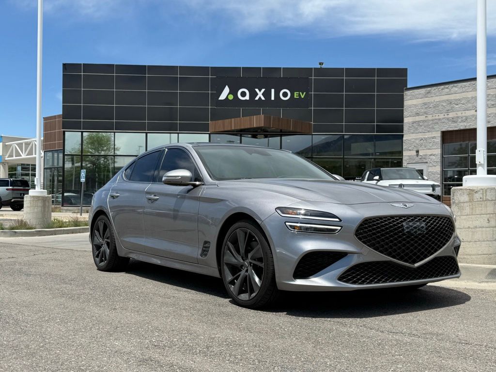 Savile Silver 2023 Genesis G70 2.0T RWD Sedan Rear-Wheel Drive 8-Speed Automatic