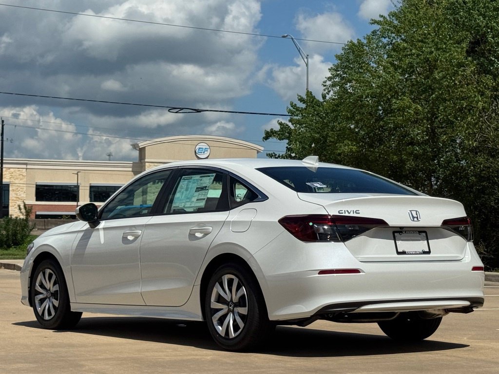 2026 Honda Civic LX White at Community Honda