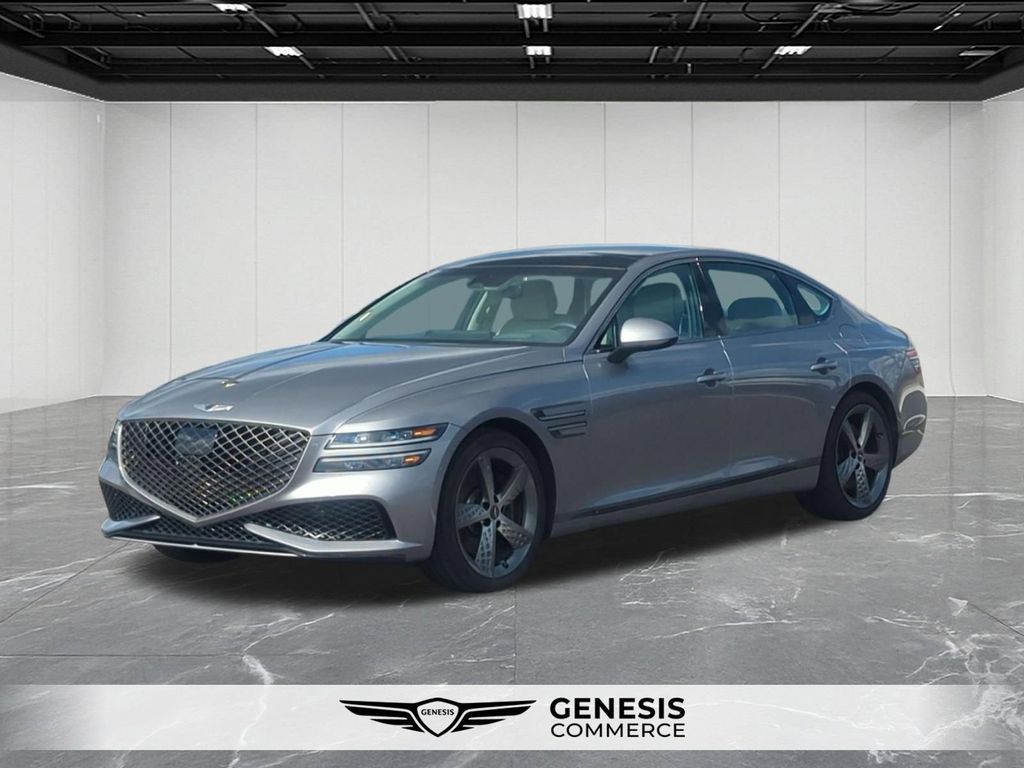 Savile Silver 2023 Genesis G80 3.5T Sport AWD Sedan All-Wheel Drive 8-Speed Automatic