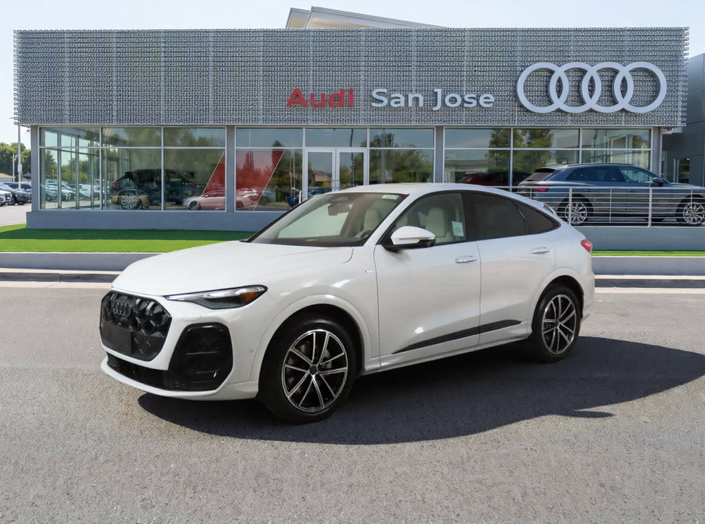 Glacier White Metallic 2026 Audi Q5 Sportback Sedan All-Wheel Drive 7-Speed Automatic