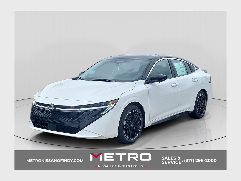 Aspen White/Super Black 2026 Nissan Sentra Sedan Front-Wheel Drive Continuously Variable Transmission