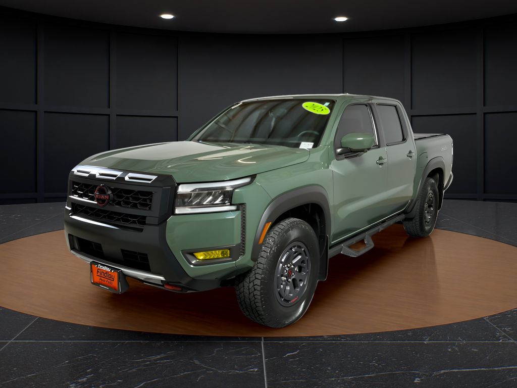 Tactical Green Metallic 2025 Nissan Frontier Pickup Truck Four-Wheel Drive 9-Speed Automatic Overdrive
