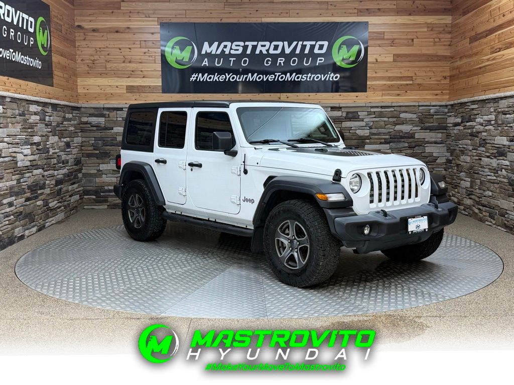 Bright White Clearcoat 2018 Jeep Wrangler Unlimited Sport S 4WD SUV / Crossover Four-Wheel Drive 8-Speed Automatic
