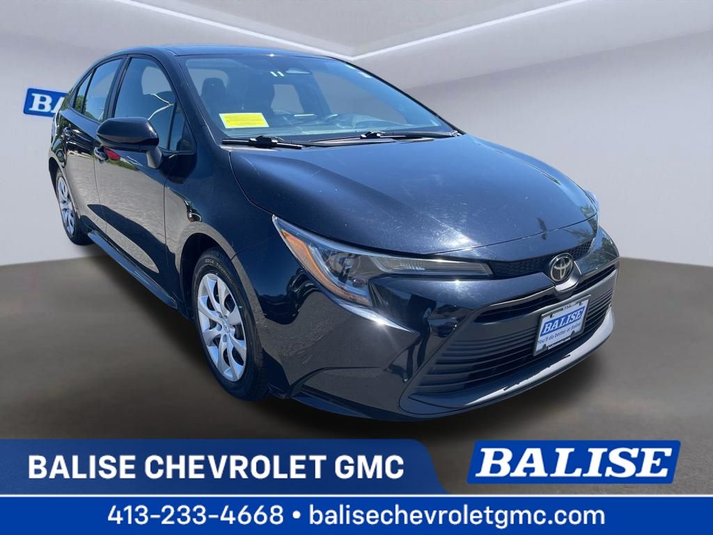 Midnight Black Metallic 2023 Toyota Corolla LE FWD Sedan Front-Wheel Drive Continuously Variable Transmission