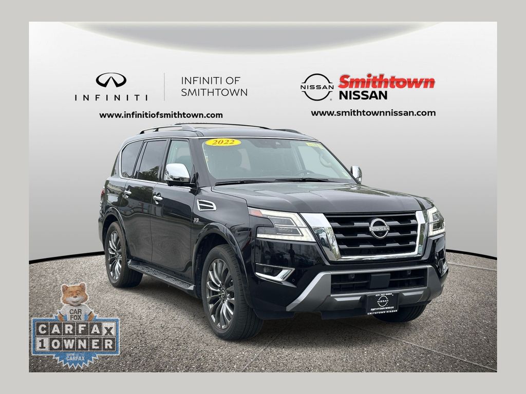 Super Black 2022 Nissan Armada Platinum 4WD SUV / Crossover Four-Wheel Drive 7-Speed Automatic