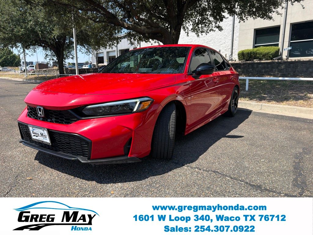 2025 Honda Civic Sport Red at Greg May Honda
