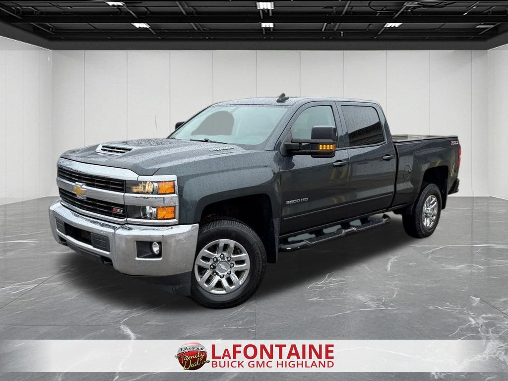 Gray (Graphite Metallic) 2017 Chevrolet Silverado 3500HD LT Crew Cab 4WD Pickup Truck Four-Wheel Drive 6-Speed Automatic